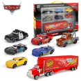 thumbnail image 2 of Disney-juego de coches Pixar cars 3 para niños, juguetes de modelo de coche de Metal fundido a presión, Rayo Mcqueen, tío Truck Jackson Storm 1:55, regalo de Navidad para niños, 6-7 unids/set, 2 of 4
