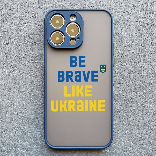 Ukraine Map Flag Love Heart Pattern Phone Case For iphone 15 14 11 12 13 Pro Max Mini X XS XR 7 8 Plus SE2 Blue Shockproof Cover blue Ukraine 10 for iphone 15Pro