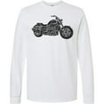 thumbnail image 3 of Inktastic Distressed Motorcycle Long Sleeve T-Shirt, 3 of 5