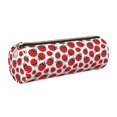 thumbnail image 1 of Honeii Cartoon Ladybug Print Leather Pencil Case,Small Pencil Pouch,Durable Zippered Storage for School, Office, and Travel Essentials, 1 of 6