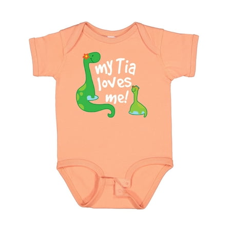 

Inktastic My Tia Loves Me Nephew Gift Baby Boy Bodysuit
