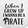 thumbnail image 4 of Inktastic Pirate Future Childs Boys or Girls Baby Bib, 4 of 4