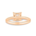 thumbnail image 4 of 2.00 Ct Asscher Cut Moissanite Solitaire Engagement Ring, 4 Claw Setting, 18K Rose Gold, 4 of 7
