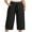 01 Black, variant on Cueply Womens Wide Leg Pants Plus Size Elastic Tie Knot Lounge Pants Loose Trousers with Pockets