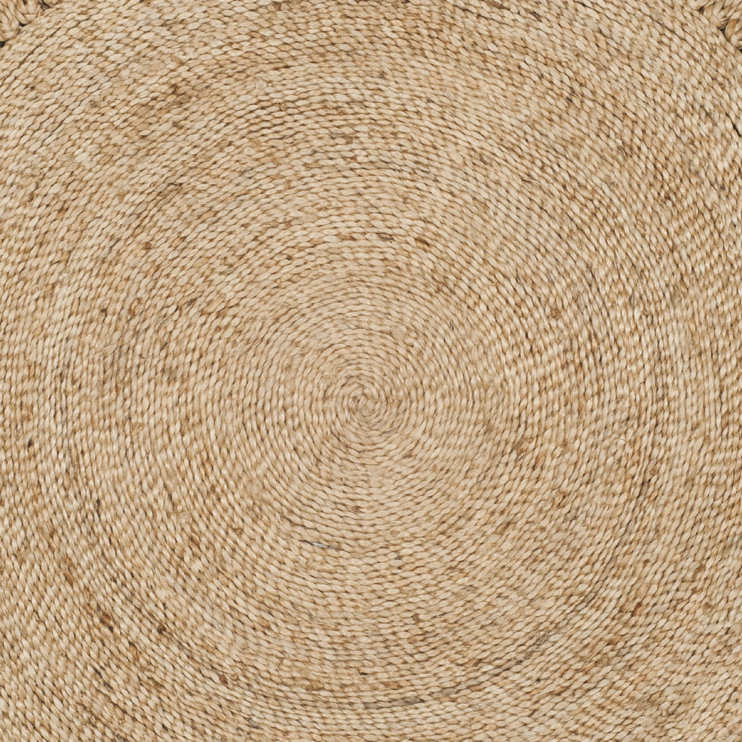 SAFAVIEH Natural Fiber Rodina Geometric Braided Jute Area Rug, Natural, 6' x 6' Round