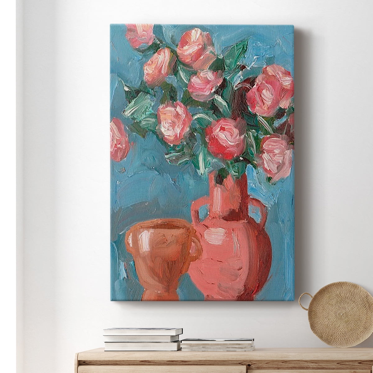 Rosa Blooms I Premium Gallery Wrapped Canvas - Ready to Hang