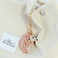 thumbnail image 4 of Wrapables Crystal Bling Keychain, Keyring Purse Handbag Pendant Charm, Rose Gold Hedgehog, 4 of 6