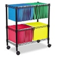 thumbnail image 2 of Rolling File Cart Two Tier - Mobile Filing Cabinet for Letter & Legal Size Files - Adjustable Shelf - Office & Home Organization - 26x14x30 inches, 2 of 2