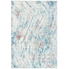 SAFAVIEH Tulum Fredrick Abstract Area Rug, 3' x 5', Ivory/Dark Blue