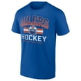 thumbnail image 2 of Men's Royal Edmonton Oilers Retro Stripe T-Shirt, 2 of 4