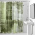 thumbnail image 4 of Abstract Paint Art Graffiti Fabric Shower Curtain Green Gray Washable Shower Curtains for Bathroom, Waterproof Bath Curtain with Hooks Home Decor 36x72in, 4 of 8