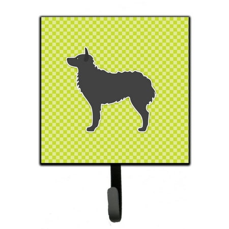 

Carolines Treasures BB3821SH4 Croatian Sheepdog Checkerboard Green Leash or Key Holder 7Hx4.25W multicolor