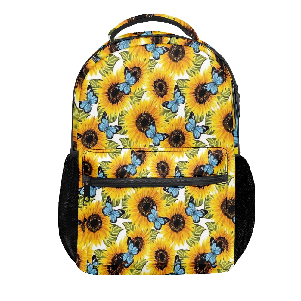 Sunflowers Bookbag For Girls,Backpacks',High School Backpack For Boys