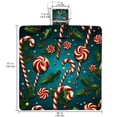 thumbnail image 2 of Christmas Canvas Outdoor Picnic Mat - Large Size for Family Use - Durable and Easy to Clean - Ideal for Outdoor Activities and Travel - Foldable and Lightweight Design, 2 of 6