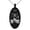 Black, variant on Stainless Steel Letter R Initial 3D Monogram Engraved Small Oval Charm Pendant Necklace
