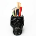 thumbnail image 1 of Portalápices en apariencia de almacenamiento de papelería Oficina en hogar Escritorio Suministros de decoración Onizador Accesorio - Neg Hugo Tubo de almacenamiento de calaveras, 1 of 10