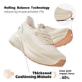 thumbnail image 6 of Slip in Women Hands Free Walking Shoes Wide Toe Box Arch Support with Metatarsal Pads Athletic Tennis Sneakers Slip on Breathable Plantar Fasciitis Orthopedic Thick Cushion Zero Drop Sole, 6 of 6