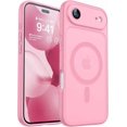 thumbnail image 1 of Funda de Aire Magnética Mate a Prueba de Golpes, Rosa, iPhone 17 6.5", 1 of 7