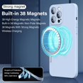 thumbnail image 3 of Original For Magsafe Magnetic Case For iPhone 14 13 12 11 Pro Max Mini X XR XS 8 Plus SE 2 Liquid Silicone Wireless Charge Cover Purple For iPhone X XS, 3 of 6