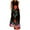 Black, variant on Spring Dresses for Women Floral Print Boho Dress Loose Casual Sleeveless Long Dress V Neck Beach Vest Dress with Pocket