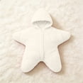 thumbnail image 5 of Baby Starfish Onesie, Thick Imitation Fleece Starfish Newborn Romper, Infant Footie Jumpsuit Winter Warm Outfits, 5 of 9