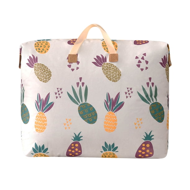 Yhmxh Organizadores y almacenamiento Bolsa de almacenamiento de gran capacidad con asa Bolsa de almacenamiento de gran capacidad Cubo de almacenamiento plegable para colcha Manta