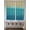 Brown Blue, variant on Teal Blue Ombre 2 Panel Kitchen Curtains for Small Windows, Modern Abstract Gradient Art Bathroom Tier Curtain, Short Window Treatment for Bedroom/Living Room 55"x24"