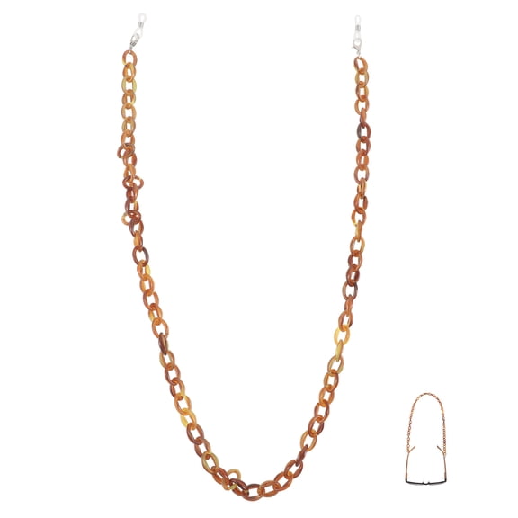 Niceauty 1Pcs Glasses Retainer Strap Simple and Sturdy Acrylic Brown for Fashion Accessory Eyewear Back to School