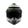 thumbnail image 5 of Wow! Youth Kids Motocross BMX MX ATV Dirt Bike Helmet HJOY Dragon Green, Goggles, MG Youth Green Glove Bundle, 5 of 9