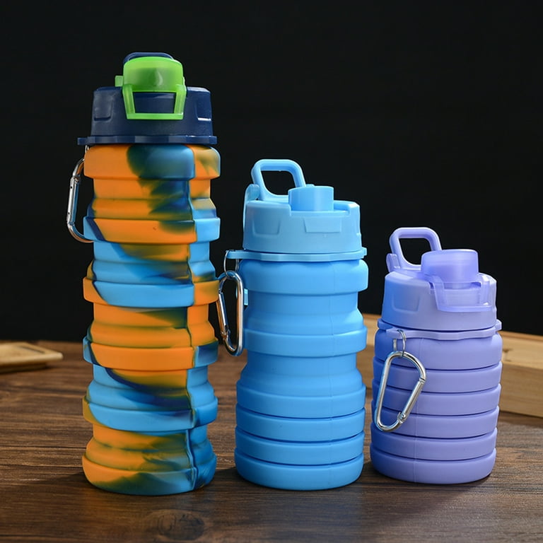  Collapsible Water Bottles for Traveling- Colorful