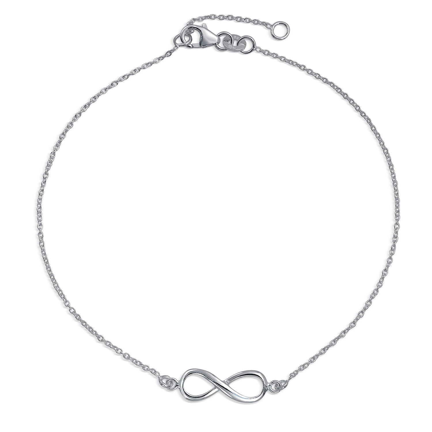 Figure 8 Necklace Pendant .925 Sterling Silver Women's Jewelry Infinity Charm
