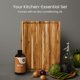 thumbnail image 2 of Tabla de cortar Teakhaus de madera grande con asas de agarre con certificado FSC, 2 of 9