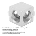 thumbnail image 4 of Corner Connector, Compact Structure Aluminum  Corner Connector, 4pcs Durable 2020 Aluminum  For 2020 European Standard 2-Way, 4 of 8
