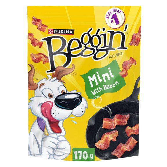 Beggin' Mini avec Bacon, Gâteries Tendres pour Chiens 170 g
