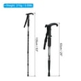 thumbnail image 2 of Uxcell Trekking Poles Collapsible Telescopic Hiking Pole 43 Inch T Handle, Black, 2 of 5