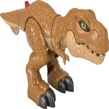 Imaginext Jurassic World Thin Action T. rex Dinosaur Toy for Preschool Kids