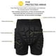 thumbnail image 2 of Eigraketly Pantalones cortos acolchados a la cadera, pantalones cortos de protección contra impactos, pantalones protectores de glúteos a prueba Deportes de nieve, 2 of 6