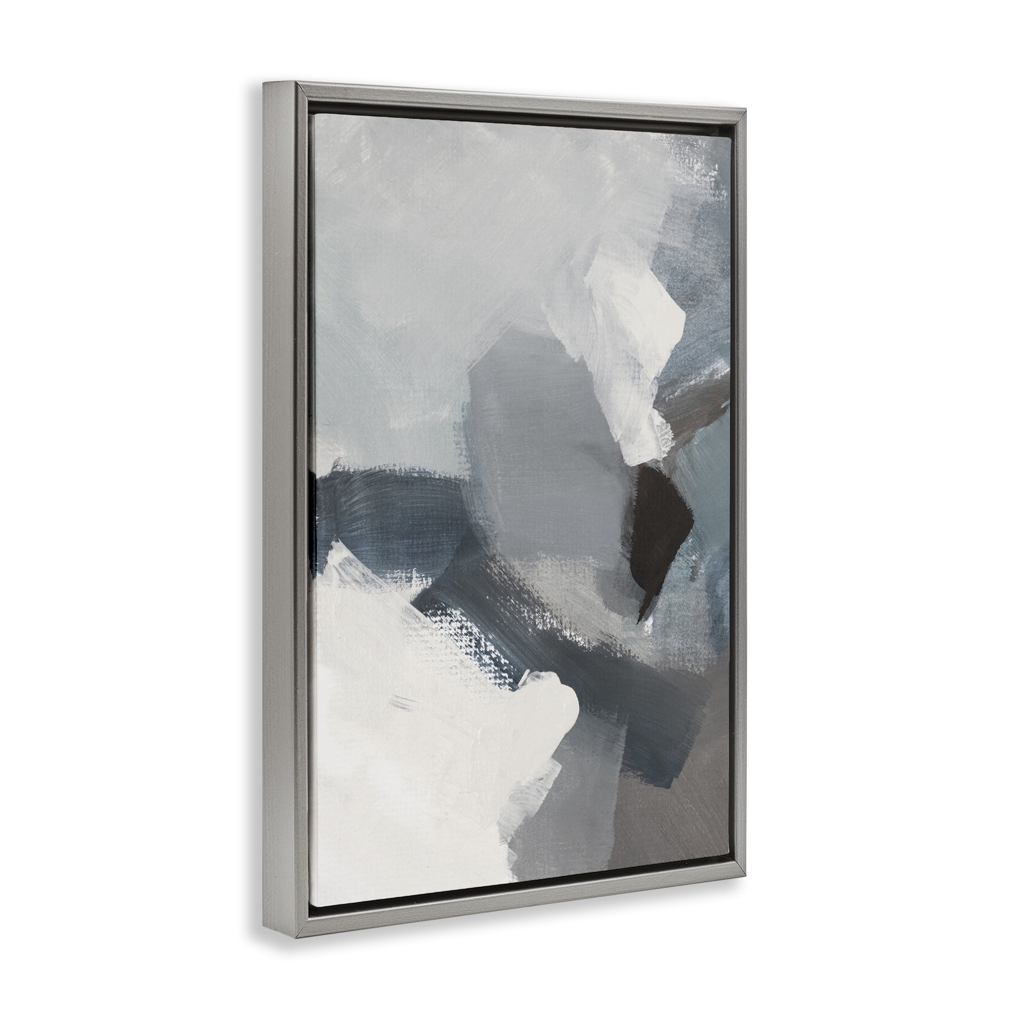 Stupell Industries Peace In The Storm Gray Framed Floater Canvas Wall Art, design by Lanie Loreth
