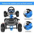 thumbnail image 4 of Costway Go Kart de Pedales Montable para Niños Conducción en Exterior con Asiento Regulable Embrague Freno de Mano Azul, 4 of 9