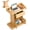 Natural Wood Color, variant on Vakiorn Acrylic Podium with 4 Wheels 42.5 inch Clear Church Pulpit Storage Shelf 15 Colors Adjustable for Classroom Conference Wedding Office