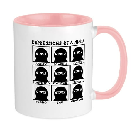 

CafePress - Expressions Of A Ninja Mug - Ceramic Coffee Tea Novelty Mug Cup 11 oz