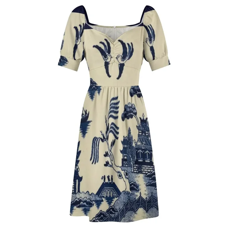 Blue Willow Pattern Sleeveless Dress Women dresses summer ladies dresses for women 2024 women long dresses Woman's evening dress - Walmart.com Blue Willow Pattern Sleeveless Dress Women dresses summer ladies dresses for women 2024 women long dresses Woman's evening dress - Walmart.com