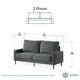thumbnail image 5 of Sillón en Caja Zinus Colton de 2 Plazas de Memory Foam Gris, 5 of 6