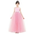 thumbnail image 2 of Ekidsbridal Girl Pageant Flower Girl Dress - Crossed Straps V-Neck Satin with Rhinestones 240-A (Size: 2-10), 2 of 5