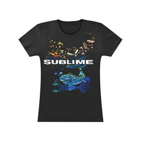 Sublime Koi - Sublime Koi Enviroment Girls Jr Tissue Tee Black