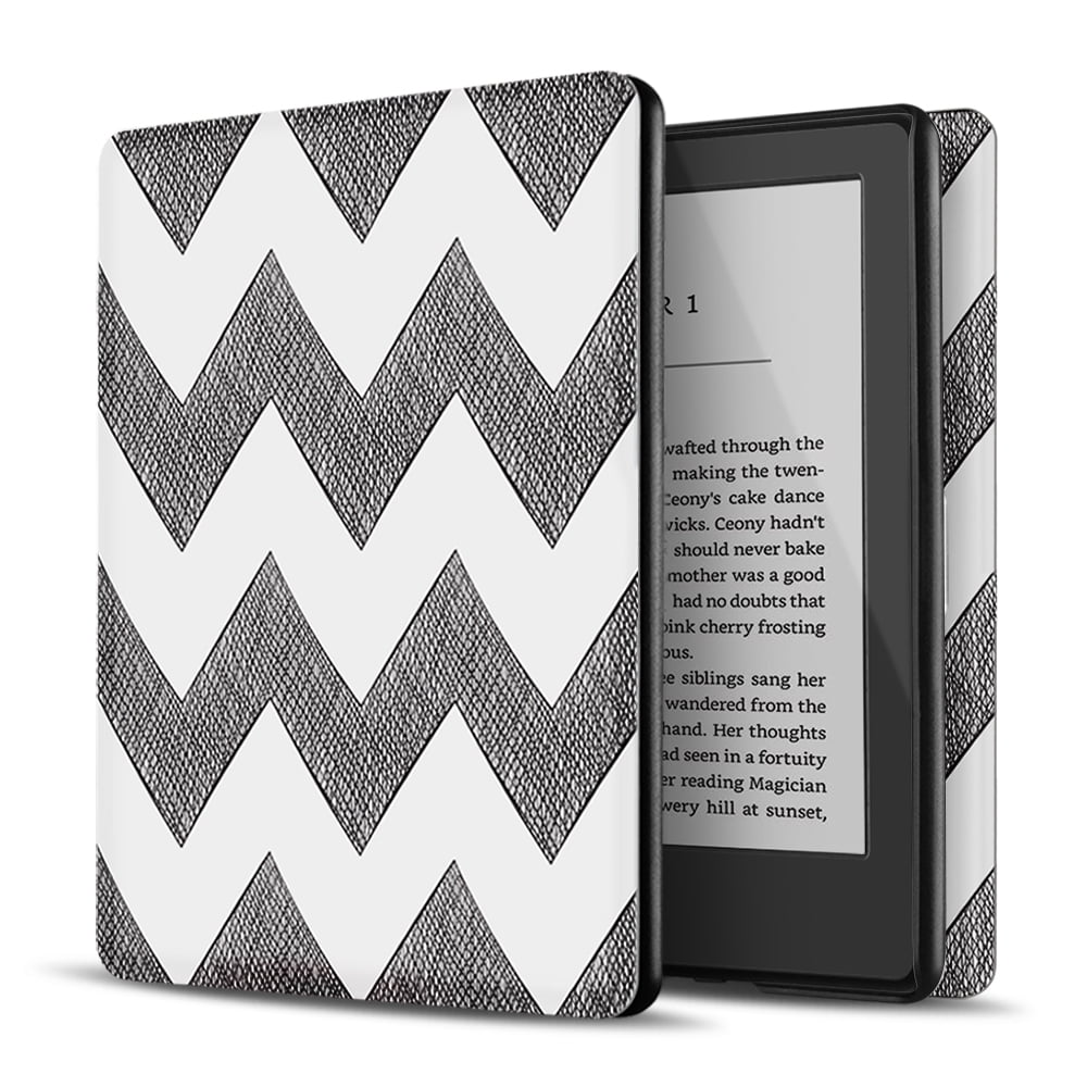 TNP Case for Kindle 10th Generation 10th Generation 2019 Release Slim & Light Smart Cover Case with Auto Sleep & Wake for  Kindle E-Reader 6 Display Chevron 