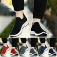 thumbnail image 1 of Women's Sneakers Comfortable Dates Slip On Design With Full Toe Coverage Year Round Use Women Running Shoes Grey 42, 1 of 9