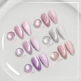 thumbnail image 2 of Set de esmaltes de uñas GAOY Glitter Purple Cat Eye con imán, 7,3 ml x6, 2 of 6