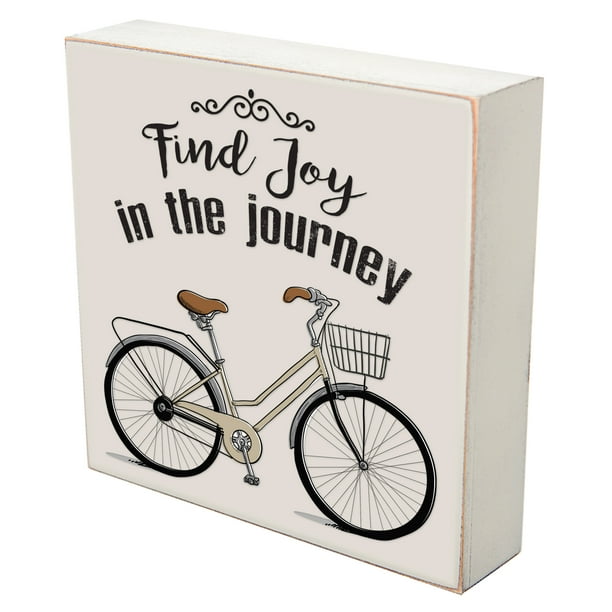 Find Joy In The Journey Bicycle Wall Art Print Sign Walmart Com