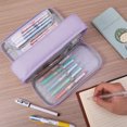 thumbnail image 4 of SCIONE Pencil Case for Girls,Large Pencil Pouch School Supplies for Kids with Dry-erase Board,Big Capacity Zipper Cute Pen Box Bag Organizer,Back to School Gifts for Student Teens Women College Office, 4 of 5